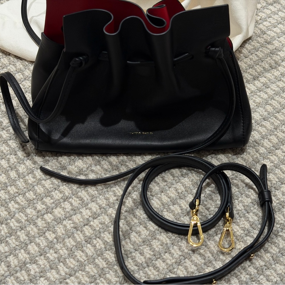 Mansur Gavriel Black and Red Shoulder Bag - Picture 3 of 5